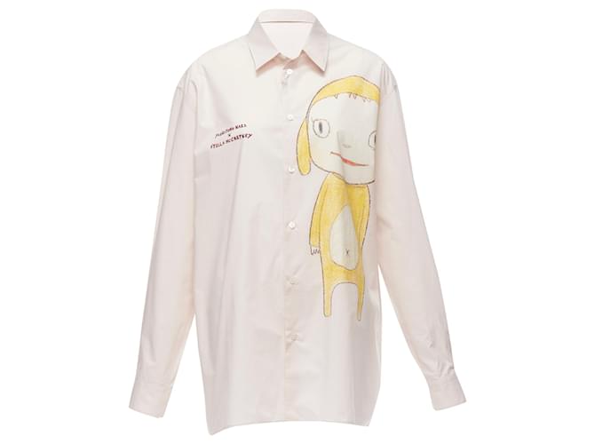 Stella Mc Cartney Camicia oversize in cotone stampato Stella McCartney Yoshitomo Nara Rosa