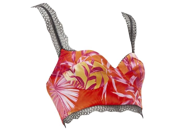 Bralette con stampa Jungle di Versace Rosa