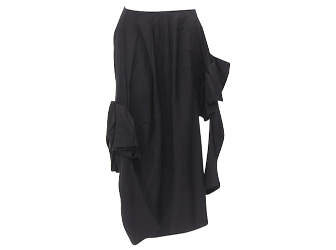 Comme Des Garcons Gonna floreale a ruffle di Comme Des Garçons Nero