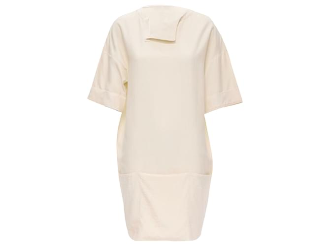 Il vestito in seta asimmetrico di The Row Marrone Beige