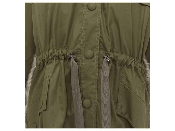 Stella Mc Cartney Parka militare in pelliccia sintetica Stella McCartney Verde