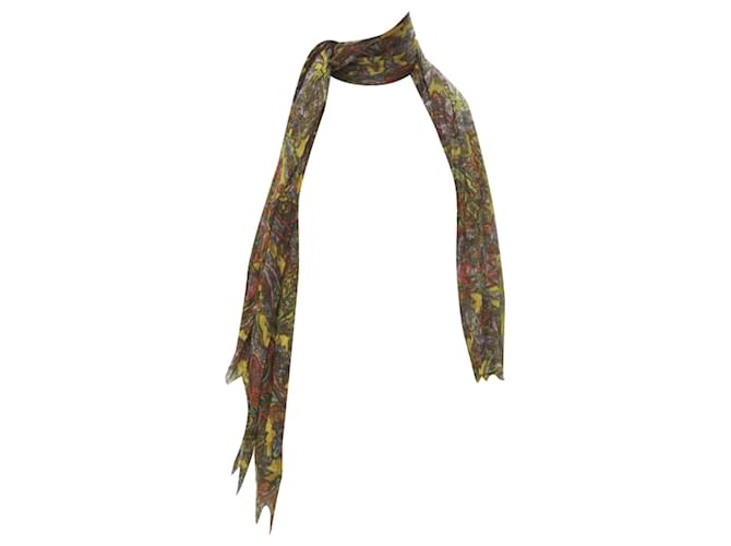 Sciarpa in cashmere e seta paisley Louis Vuitton Giallo