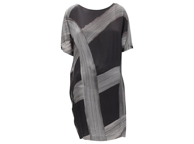 Stella Mc Cartney Abito bateau con stampa a pennellate di Stella McCartney Nero