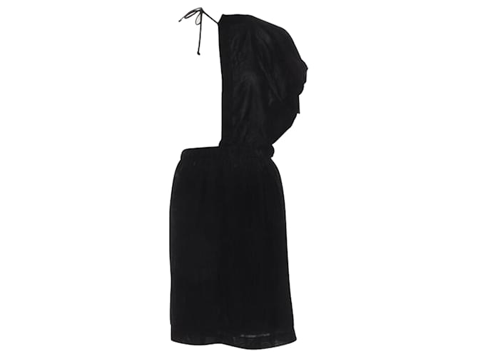 Comme Des Garcons Gonna midi in velluto con cordino di Comme Des Garçons Nero