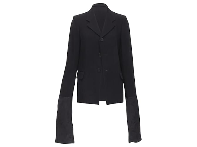 Comme Des Garcons Giacca blazer in lana a maniche larghe Comme Des Garçons Nero