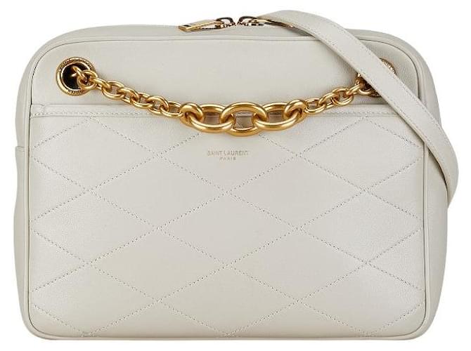 Borsa a spalla in pelle Yves Saint Laurent 669308 Grigio