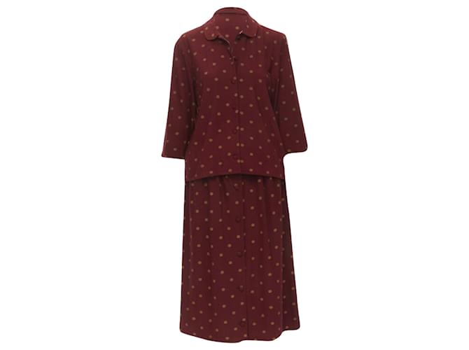 Comme Des Garcons Gonna babydoll a pois di Comme Des Garçons Rosso
