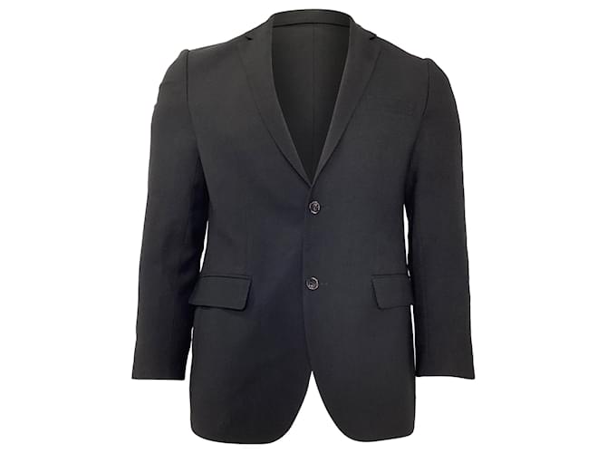 Blazer Boss Hugo Boss in lana nera Nero