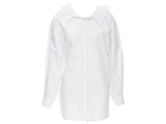 Camicia sovrapposta con colletto deconstructed in cotone Marni Bianco