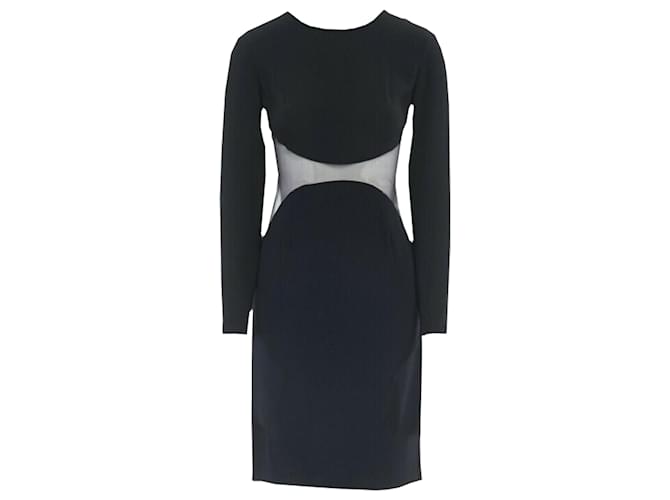 Stella Mc Cartney Abito da cocktail illion con vita trasparente Stella McCartney Nero