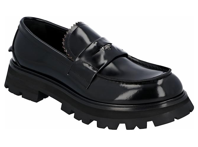 Mocassini Wander di Alexander McQueen Nero