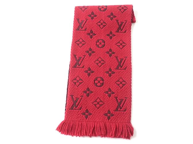 Sciarpa in misto seta Monogram Louis Vuitton Rosso