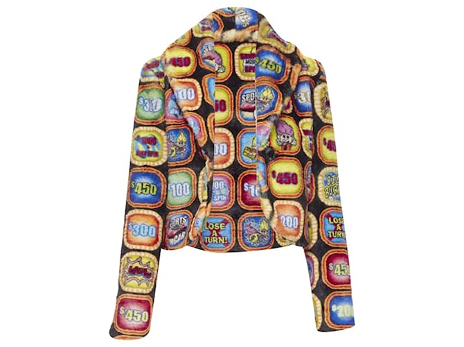 Giacca in pelliccia sintetica Moschino Couture! Multicolore