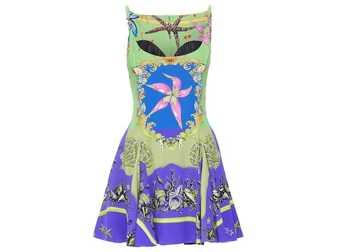 Abito Medusa Versace Tresor De La Mer Verde