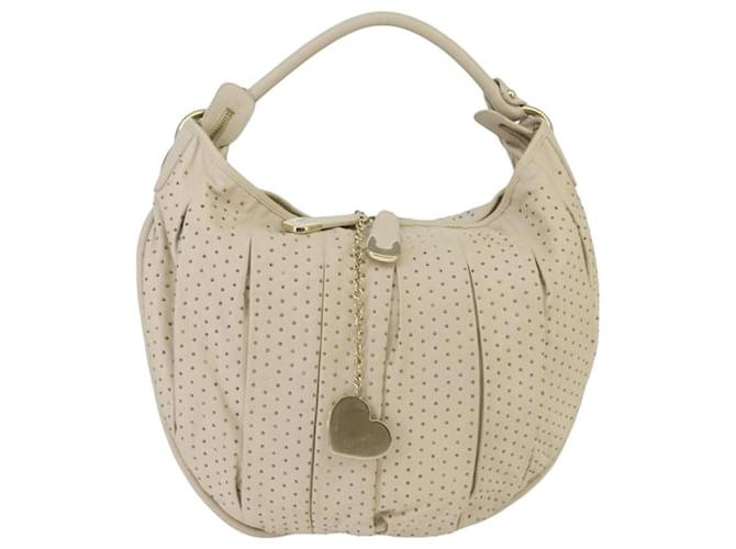 BALLY Borsa a Spalla in Pelle Beige Oro Auth ti2362 D'oro