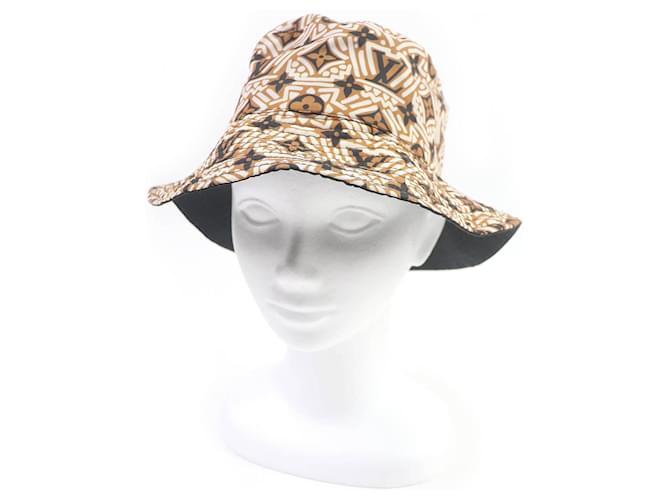 Cappello bucket reversibile Louis Vuitton M76534 Marrone