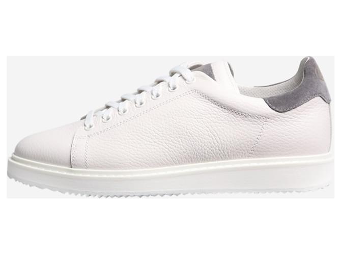 Brunello Cucinelli Sneakers in pelle grigio chiaro - taglia EU 39