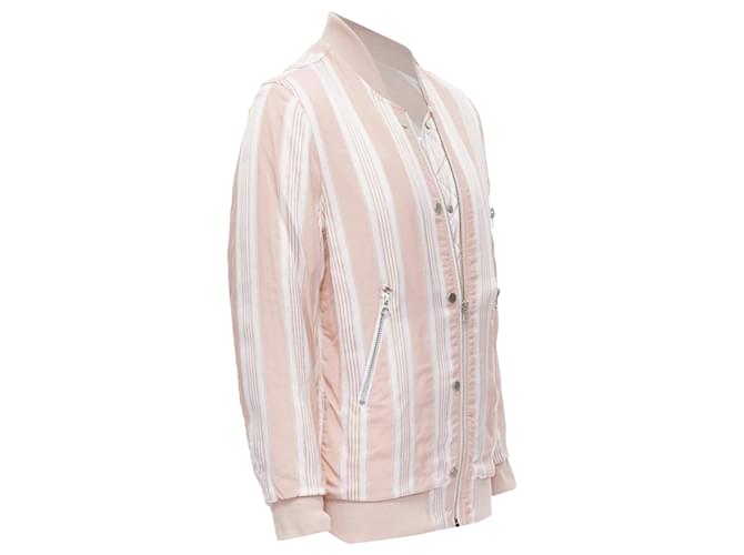 Giacca bomber imbottita a righe Varden di Acne Studios Rosa