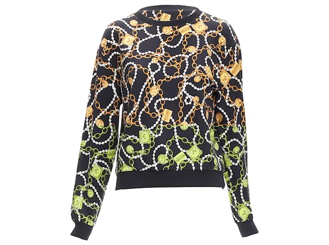 Felpa con stampa orsetto Moschino Nero