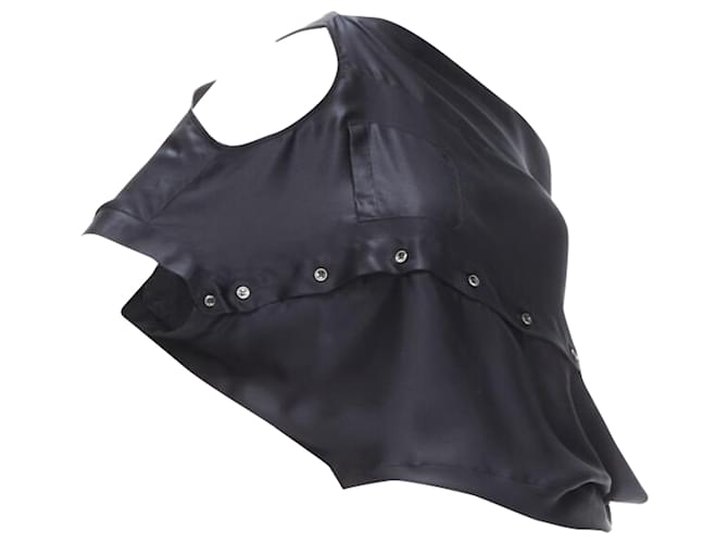 Maison Martin Margiela Top asimmetrico con spalla scoperta Maison Margiela Nero