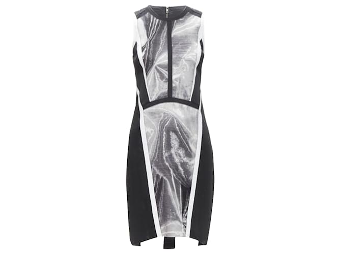 Abito a pannelli con stampa astratta Helmut Lang Nero