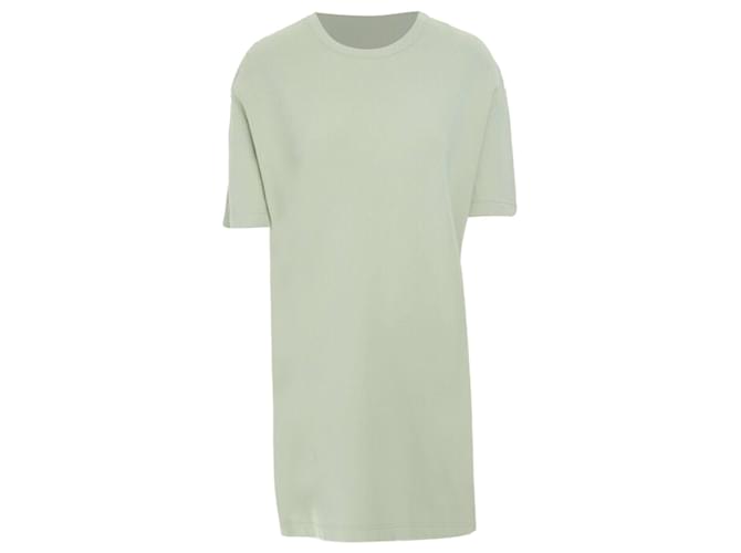 Abito mini plissettato in crepe di cotone pastello con pizzo floreale e schiena plissettata Valentino Garavani Verde