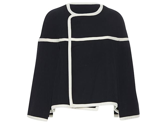 Comme Des Garcons Giacca poncho a mantella tagliata Comme Des Garçons Nero