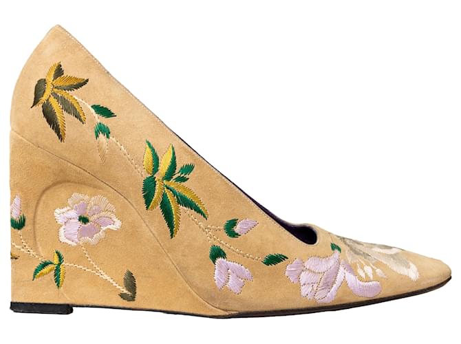 Zeppe ricamate vintage Fendi