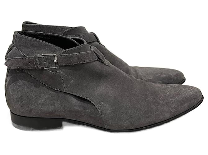 Stivali SAINT LAURENT T.EU 41 Camoscio Grigio