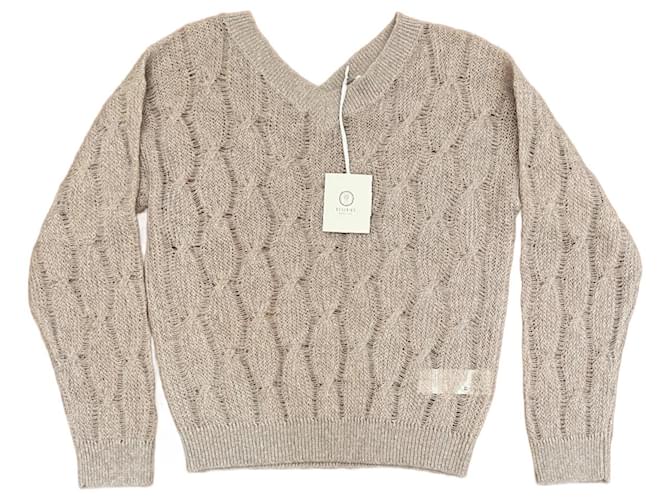 Peserico Maglioni di lana Sabbia