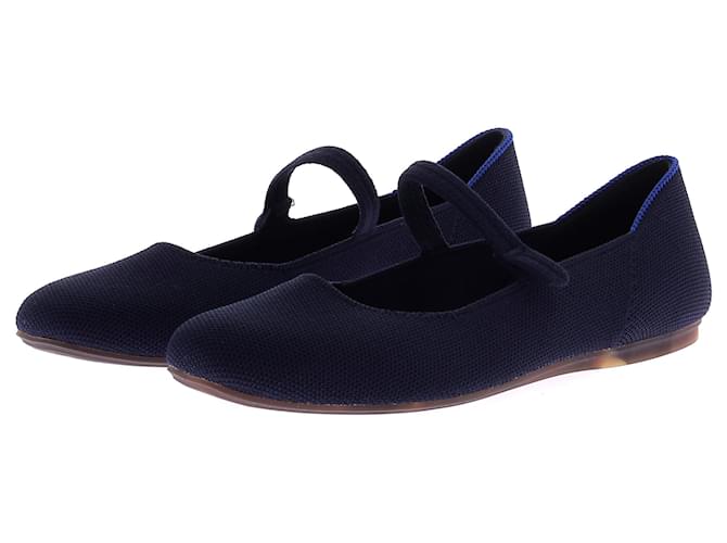 Autre Marque ROTHY'S Ballerine T.US 8 Tessuto Blu navy