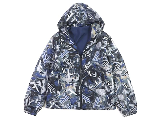 Giacca reversibile Fendi FF Logo Blu Navy 46