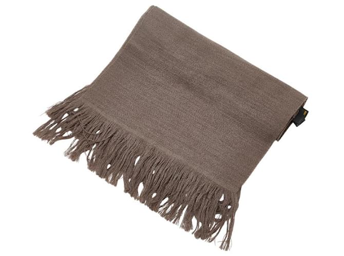 Sciarpa in lana Fendi FF Marrone