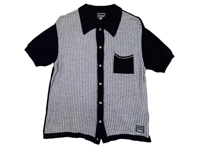 Versace Jeans Couture Camicia a quadri vintage Versace Nero Bianco