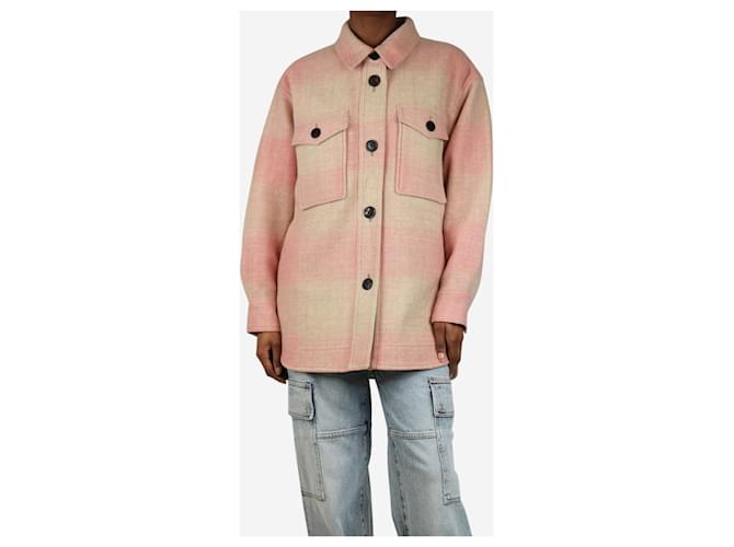 Isabel Marant Etoile Giacca a quadri rosa - taglia UK 6