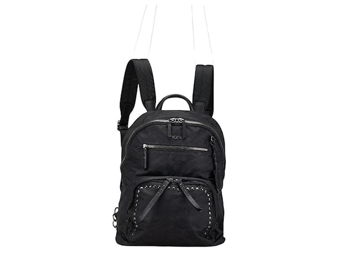 Autre Marque Zaino in nylon e pelle camouflage Tumi Studs Nero