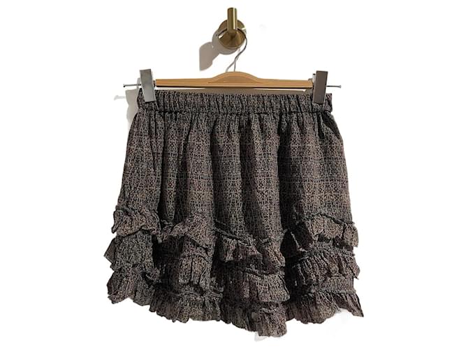 Gonne ISABEL MARANT T.FR 36 Seta Nero