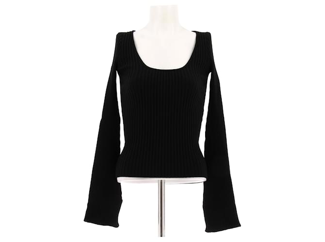 ANINE BING Top T.Internazionale XS Poliestere Nero