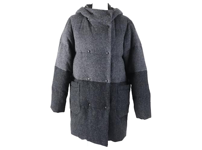 Cappotto imbottito con cappuccio a zig zag per donne Paul Smith