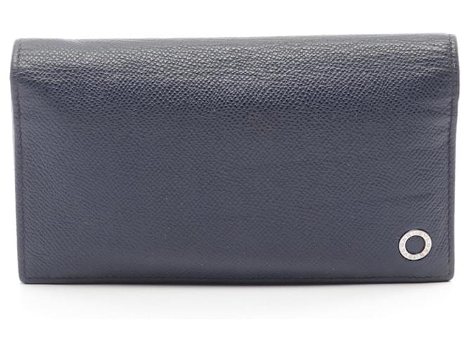 Portafoglio lungo in pelle Bvlgari Bulgari Bulgari Man Blu