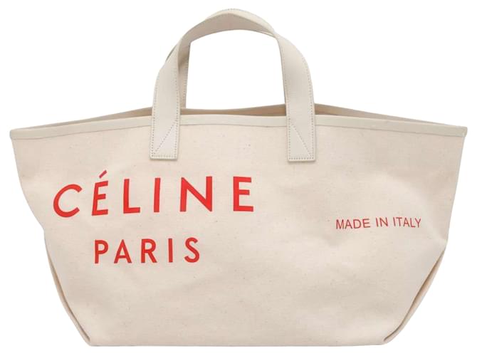 Borsa tote Céline Made In Bianco