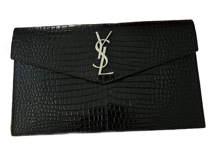 Downtown Yves Saint Laurent Clutch Nero