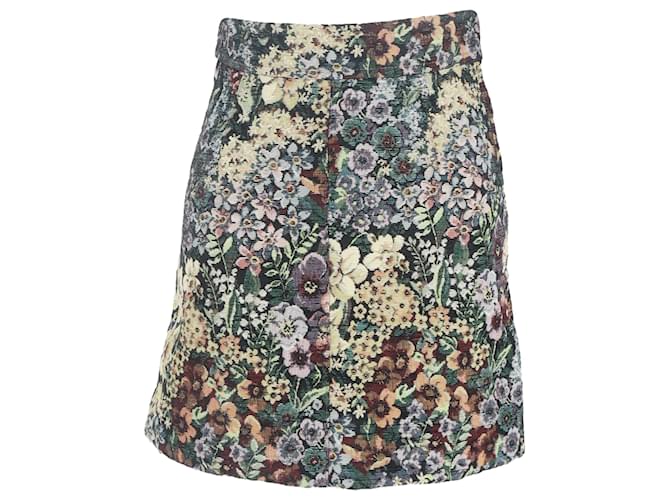 Gonna mini stampata floreale Sandro Paris in poliestere multicolore