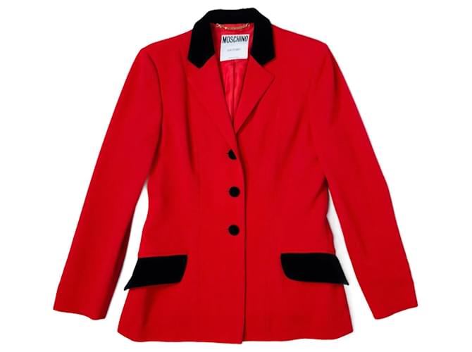 Giacca rossa Moschino Couture vintage Nero Rosso