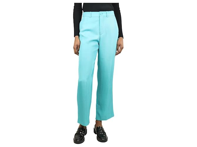 Balenciaga Pantaloni dritti turchesi - taglia XXS Blu