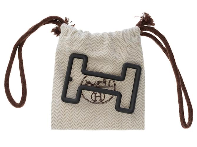 Hermès Accessorio HERMES Fibbia singola / Fibbia per cintura in Metallo Nero - 102348