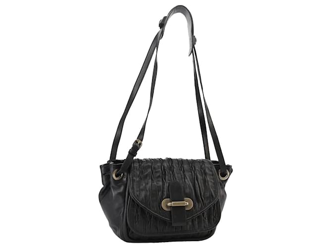 BALLY Borsa a Spalla in Pelle Nera Auth ti2506 Nero