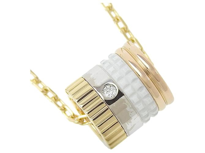 Collana Boucheron Quatre in oro K18 D'oro Metallico