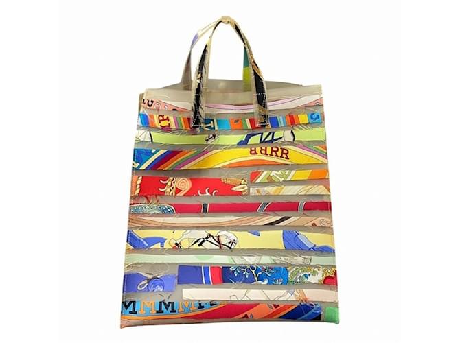 Borsa tote in edizione limitata Hermès Museo del Louvre Multicolore