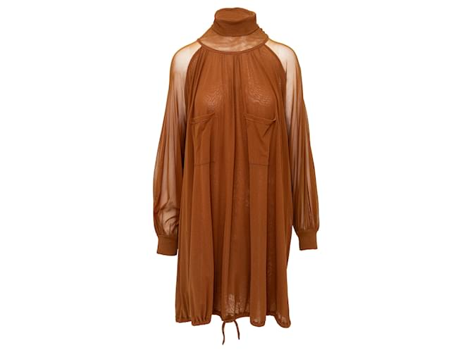 Abito in rete Jean Paul Gaultier Marrone